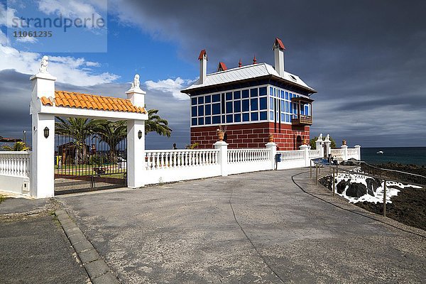 Das Blaue Haus  Casa Juanita  Arrieta  Lanzarote  Kanarische Inseln  Spanien  Europa