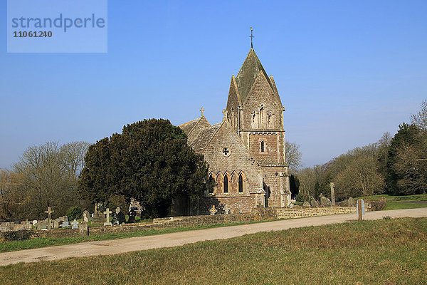 Kirche Saint Anne  Bowden Hill  Lacock  Wiltshire  England  Großbritannien  Europa