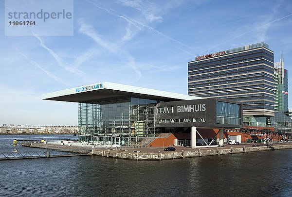 Konzerthaus Muziekgebouw aan 't IJ und Bimhuis  Amsterdam  Holland  Niederlande  Europa