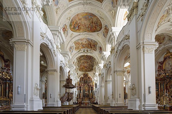 Abteikirche St. Mauritius  Kloster Niederalteich  Niederbayern  Bayern  Deutschland  Europa