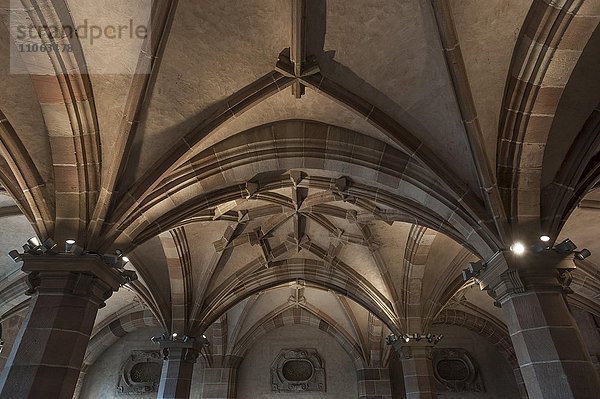 Renaissance Gewölbe der Eingangshalle vom Pellerhaus  1605 gebaut  Nürnberg  Mittelfranken  Bayern  Deutschland  Europa