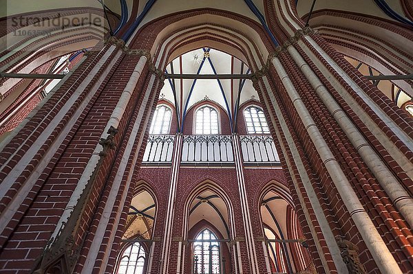 Innenraum vom Doberaner Münster  ehemaliges Zisterzienserkloster  Bad Doberan  Mecklenburg-Vorpommern  Deutschland  Europa