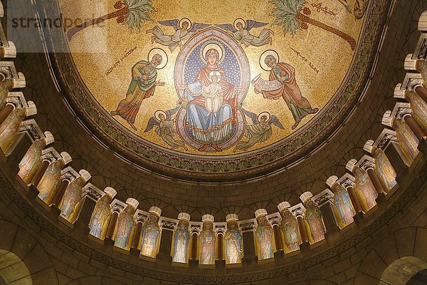 Neoromanische Kathedrale Notre-Dame-Immaculée  Mosaik in der Apsis  Fürstentum Monaco