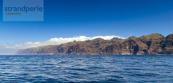 Steilküste von Los Gigantes  Santiago del Teide  Teneriffa  Kanarische Inseln  Spanien  Europa