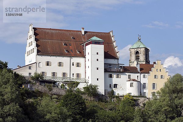 Ehemaliges Schloss  jetzt Altenheim  Wasserburg am Inn  Oberbayern  Bayern  Deutschland  Europa