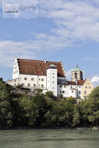 Ehemaliges Schloss  jetzt Altenheim  Wasserburg am Inn  Oberbayern  Bayern  Deutschland  Europa