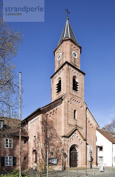 Evangelische Christuskirche  Aschaffenburg  Unterfranken  Bayern  Deutschland  Europa