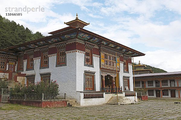 Buddistisches Kloster Lhodrak Kharchhu  Jakar  Bumthang Valley  Königreich Bhutan