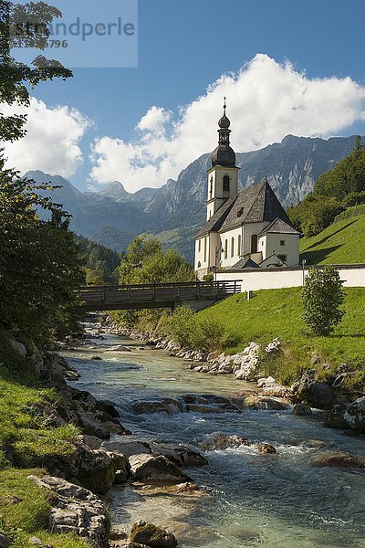 Pfarrkirche St. Sebastian  Ramsau  Berchtesgadener Land  Oberbayern  Bayern  Deutschland  Europa