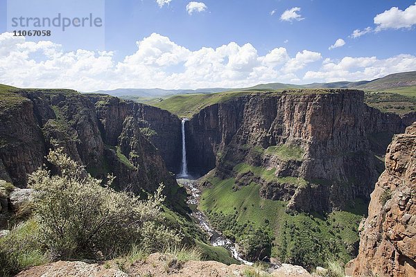 Maletsunyane-Wasserfall  Maletsunyane Falls  bei Semonkong  Lesotho  Afrika