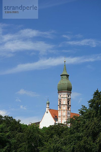 Klosterkirche Andechs  Benediktinerkloster  Oberbayern  Deutschland  Europa