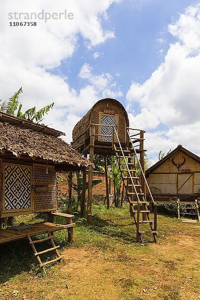 Traditionelle Lodge in Senmonorom  Sen Monorom  Mondul Kiri  Provinz Mondulkiri  Kambodscha  Asien