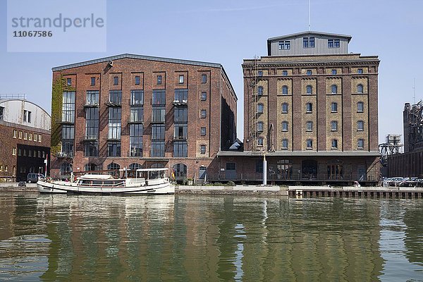 Kunsthaus Speicher II am Kreativkai  Stadthafen  Münster  Münsterland  Nordrhein-Westfalen  Deutschland  Europa