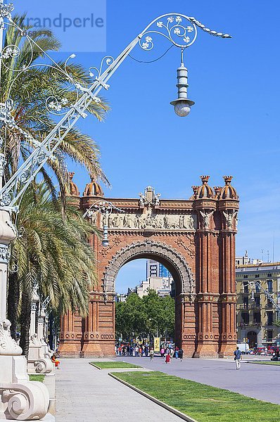 Triumphbogen  Barcelona  Katalonien  Spanien  Europa