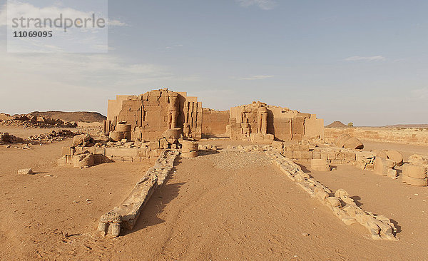 Ruine von einem Tempel  Naga  Nubien  Nahr an-Nil  Sudan  Afrika