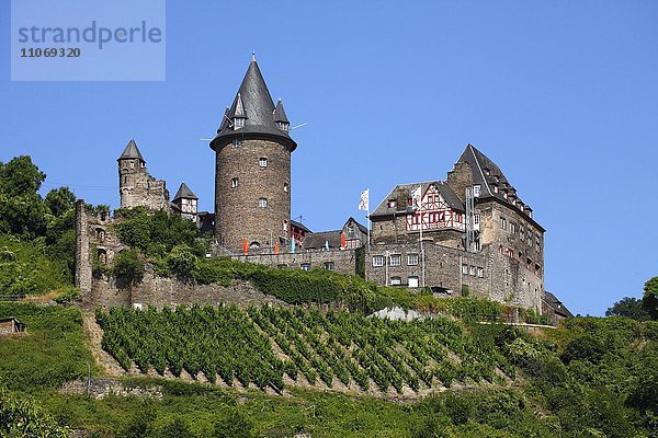 Jugendherberge Burg Stahleck bei Bacharach  Mittelrheintal  Rheinland-Pfalz  Deutschland  Europa