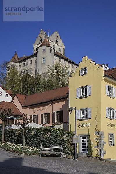 Alte Burg  Altes Schloss  Meersburg  Baden-Wuerttemberg  Deutschland  Europa