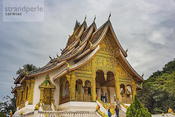 Buddhistischer Tempel Haw Pha Bang beim Königspalast  Historic District  Luang Prabang  Louangphabang  Laos  Asien