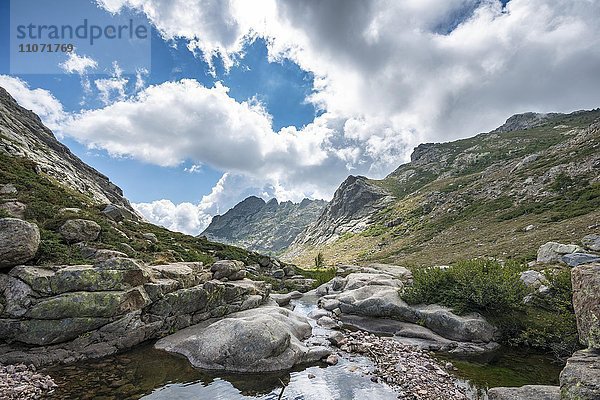 Fluss Golo  Gebirgslandschaft  Regionaler Naturpark Korsika  Parc naturel régional de Corse  Korsika  Frankreich  Europa