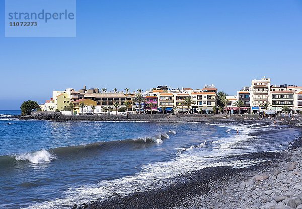 Strand in La Playa  Valle Gran Rey  La Gomera  Kanarische Inseln  Kanaren  Spanien  Europa