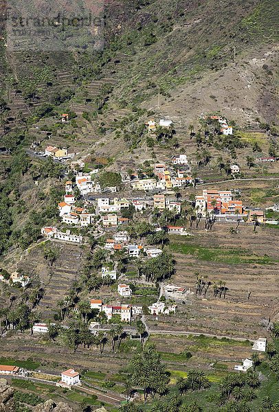 Lomo del Balo  Valle Gran Rey  La Gomera  Kanarische Inseln  Kanaren  Spanien  Europa