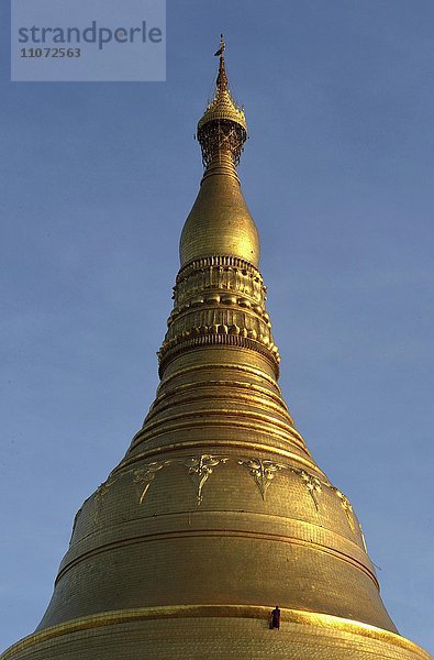 Stupa der Shwedagon-Pagode  Yangon  Myanmar  Asien