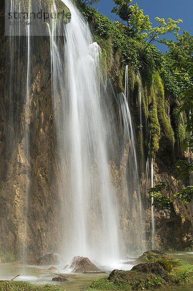 Wasserfall  Nationalpark Plitvicer Seen  Plitvicka Jezera  Lika-Senj  Kroatien  Europa