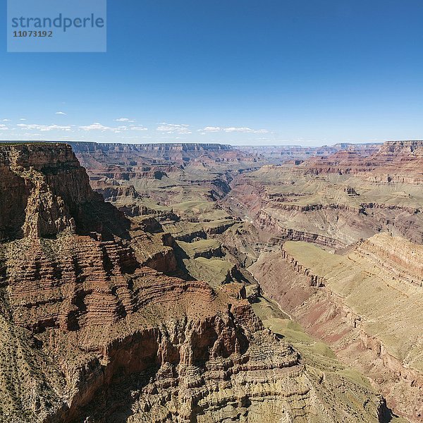 Ausblick auf Canyonlandschaft  South Rim  Grand Canyon Nationalpark  Arizona  USA  Nordamerika