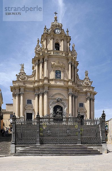 Kirche San Giorgio  Duomo di San Giorgio  Ragusa Ibla  Ragusa  Sizilien  Italien  Europa