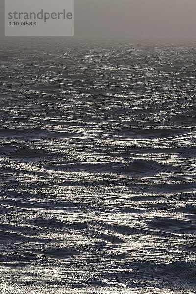 Moderater Seegang  Wellen  Meeresoberfläche  Nordatlantik  Atlantik
