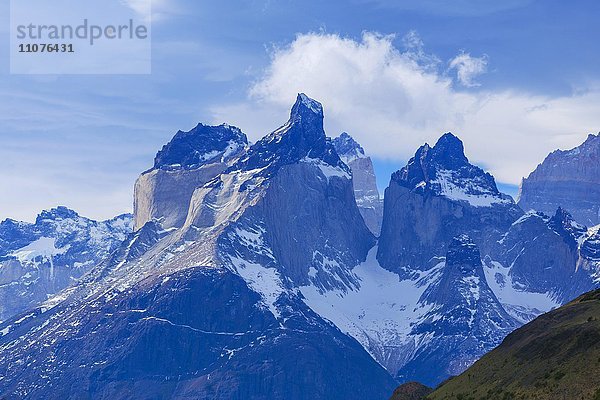 Cordillera del Paine  Cuernos del Paine  Nationalpark Torres del Paine  Patagonien  Chile  Südamerika