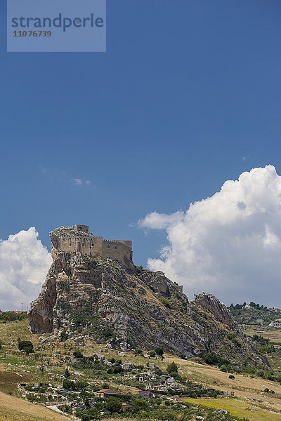 Castello Manfredonico  Mussomeli  Sizilien  Italien  Europa