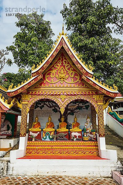 Buddhistischer Tempel  Sang Ha  Provinz Louangphabang  Laos  Asien