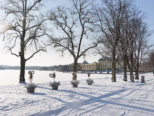 Schloss Drottningholm im Winter