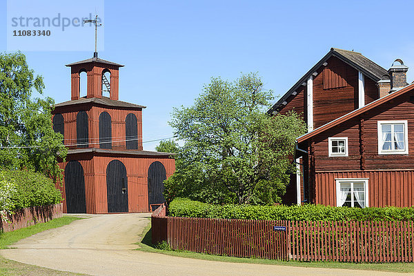 Hölzerne Gebäude  Falun  Dalarna  Schweden