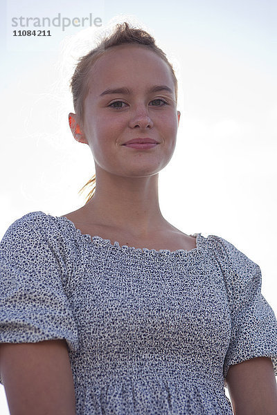 Porträt eines Teenagers  Vastkusten  Schweden