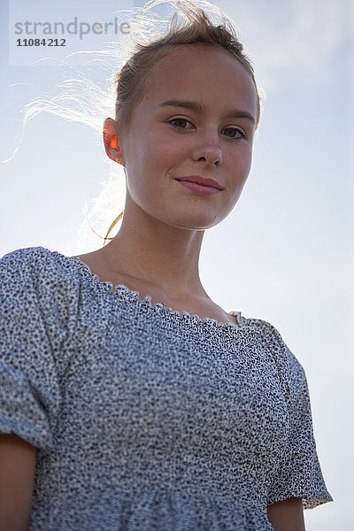 Porträt eines Teenagers  Vastkusten  Schweden