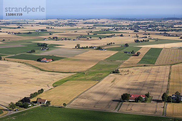 Luftaufnahme der Felder