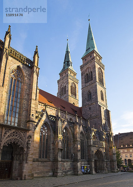 Deutschland  Nürnberg  Blick auf die Sebalduskirche
