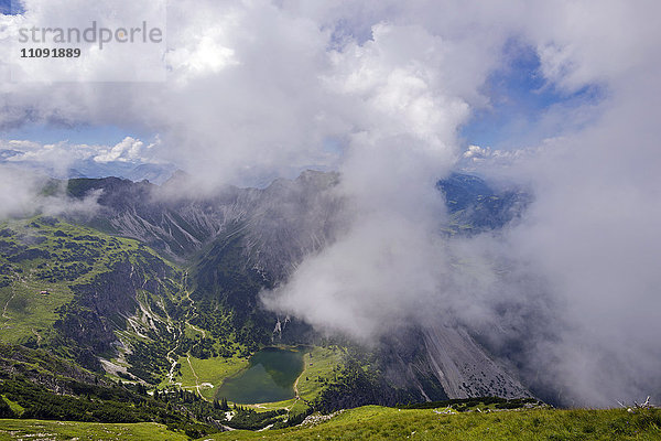 Deutschland  Bayern  Allgäu  Allgäuer Alpen  Unterer Gaisalpsee  Unterer Gaisalpsee  Rubihorn