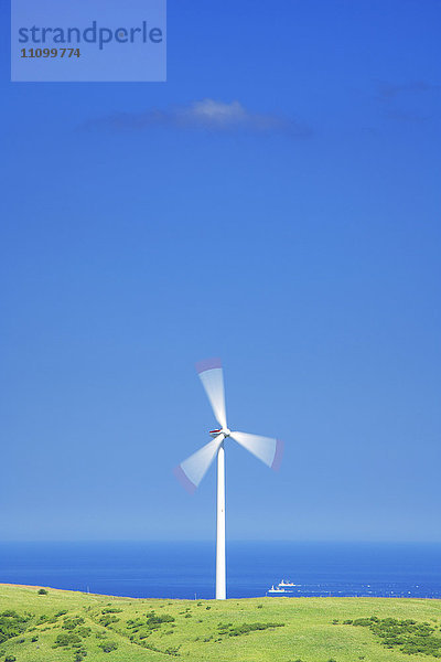 Windturbine auf dem Meer