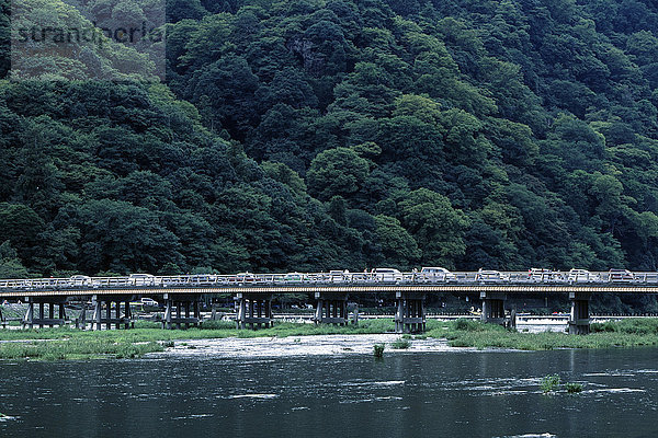 Katsura-Fluss und Togetsukyo-Brücke