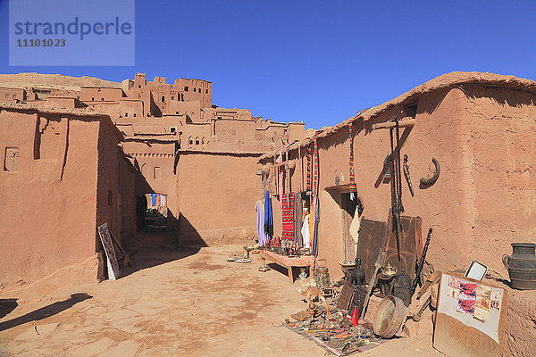 Souvenirladen  in Ait Benhaddou  Ouarzazate  Marokko