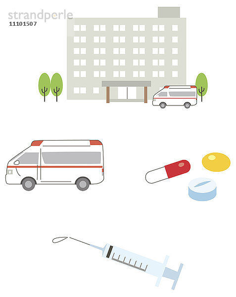 Illustration von Gesundheitswesen und Medizin