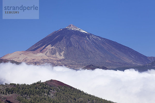 Pico del Teide  Nationalpark Teide  UNESCO-Weltnaturerbe  Teneriffa  Kanarische Inseln  Spanien  Europa