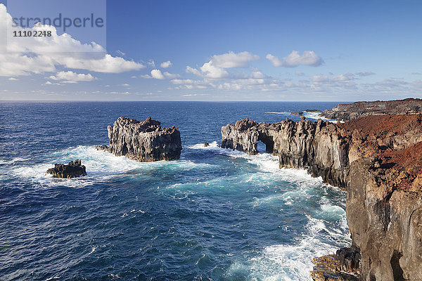 Puntas de Gutierrez  Lavaküste  UNESCO-Biosphärenreservat  El Hierro  Kanarische Inseln  Spanien  Atlantik  Europa