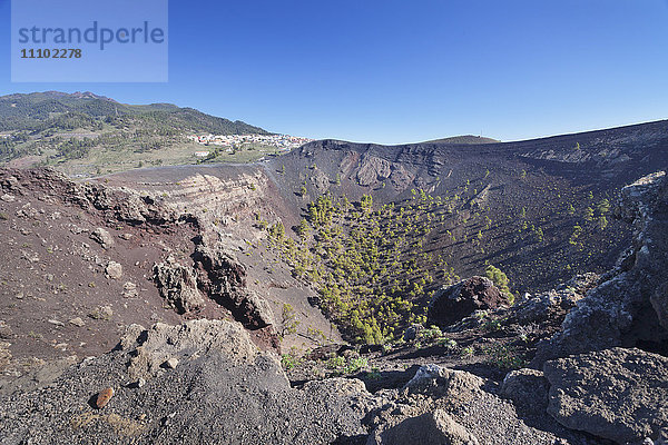 Vulkan San Antonio  Monumento Natural de los Volcanes de Teneguia  Fuencaliente  La Palma  Kanarische Inseln  Spanien  Europa