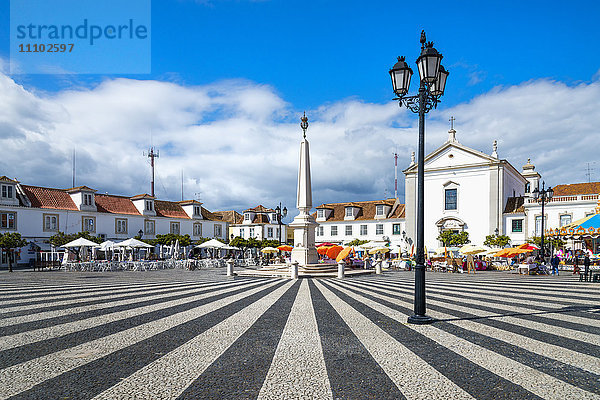 Marquis de Pombal-Platz  Vila Real de Santo Antonio  Algarve  Portugal  Europa