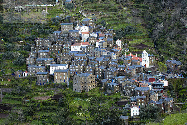 Das mittelalterliche Dorf Monsanto in der Gemeinde Idanha-a-Nova  Monsanto  Beira  Portugal  Europa