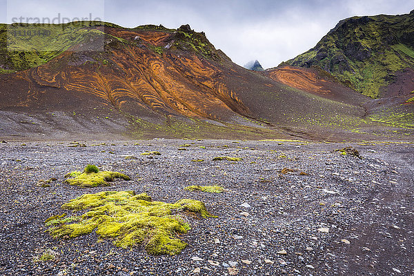 Die Region Landmannalaugar im Fjallabak-Naturschutzgebiet im isländischen Hochland  Polarregionen